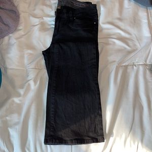 Black EXTRA LONG stretchy jeans size 9
